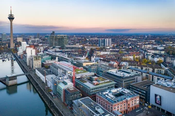 Medienhafen in Düsseldorf - Germany © shokokoart