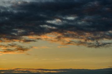 Fototapeta na wymiar Beautiful atmosphere of the sky at sunset