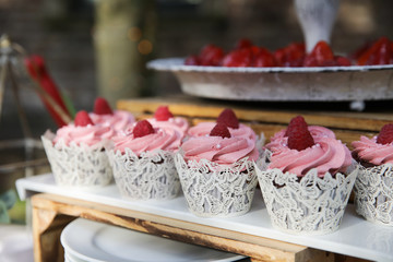 Cupcakes bei einer Hochzeit
