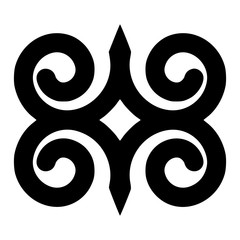Adinkra dwennimmen symbol of strength 
