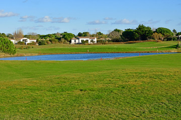 Les Portes en Re; France - november 25 2017 : golf