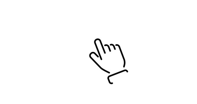 Icons set of multitouch gestures using tablet.
