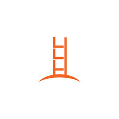 Ladder icon logo symbol design inspiration vector template