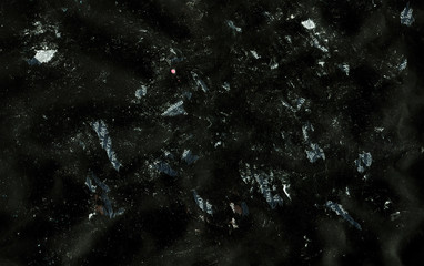 Aged paper texture with newspaper collage and paint stains.