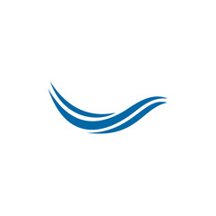 Fototapeta na wymiar Wave icon logo design vector template