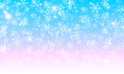 Magical background. Winter snow. Vector
