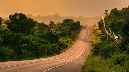 Rural road in Thailand
