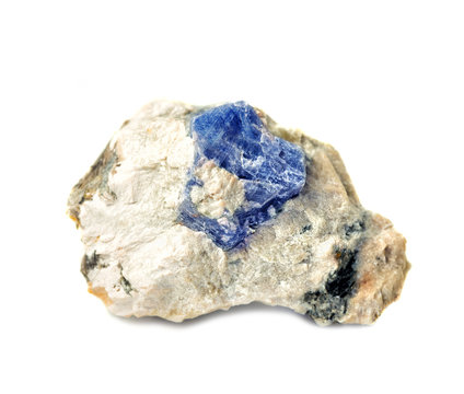 Blue Corundum Sapphire Crystal