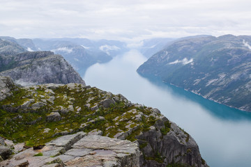 Fototapeta na wymiar Lysefjord landscape, Pulpit Rock.