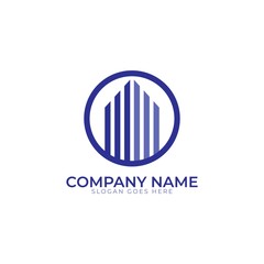 Real Estate Business Logo Template, Building, Property Development, and Construction Logo Vector Design