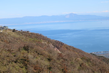 Fototapeta na wymiar 山と琵琶湖