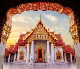 Wat Benchamabophit or Marble Temple is an ancient and beautiful temple located in Bangkok, Thailand.