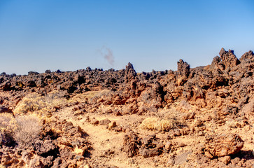 Volcanic landscape in Teide National Park