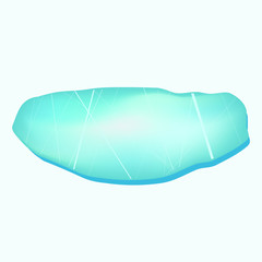 Cracked ice drawn in vector, eps