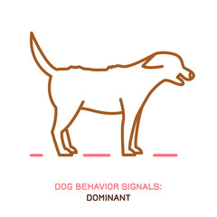 Dog behavior icon