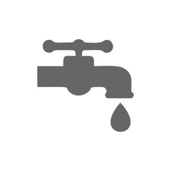 droplet from faucet icon vector design symbol