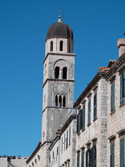 Fototapeta na wymiar Buildings and Architecture of Dubrovnik Old Town on the Adriatic Coast, Croatia