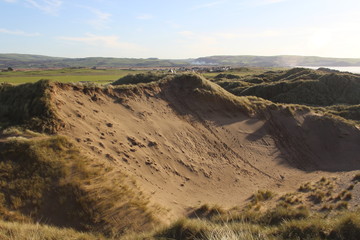 Sandunes with landscape