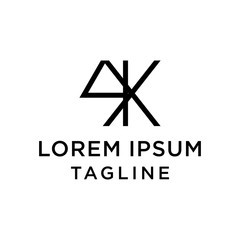 initial letter logo 4X, X4 logo template 