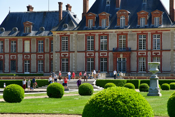 Choisel, France - may 6 2018 : Breteuil castle