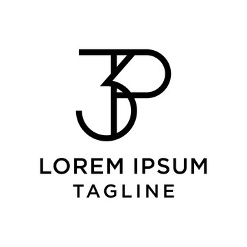 initial letter logo 3P, P3 logo template 