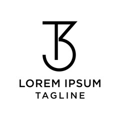 initial letter logo 3T, T3 logo template 