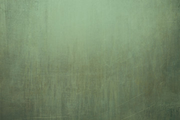 Old green grungy metallic wall detail