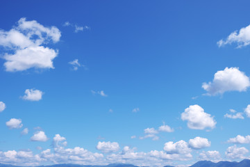 Blue Sky with clouds for background.