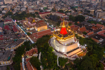 Thai temple , Golden Mount , bangkok , thailand .