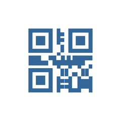 QR code icon vector design symbol