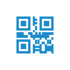 QR code icon vector design symbol