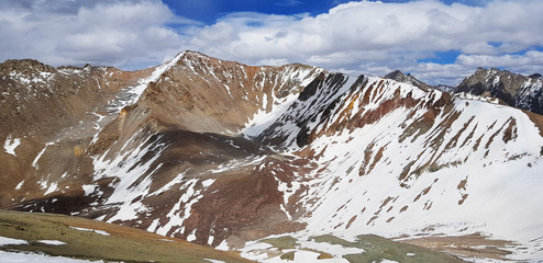 Sacred Mountain Kailas. View of Holy Mount Kailas as seen from Dera Puk in Tibet. 