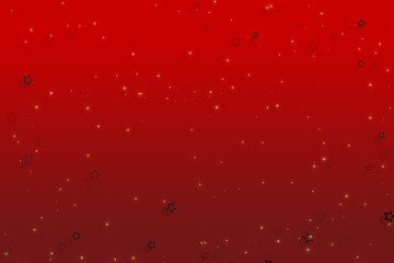 Red Christmas Background with Snow Flake Design