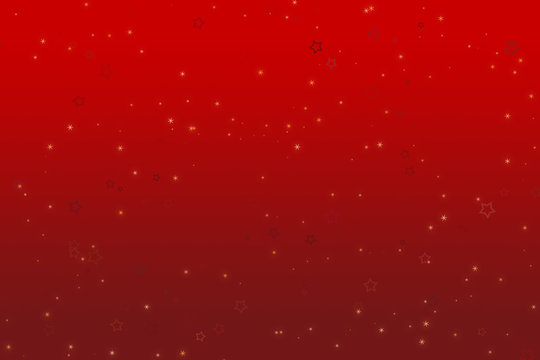 Red Christmas Background with Snow Flake Design