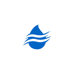 Naklejka premium nature water logo icon vector design symbol