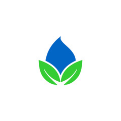 nature water logo icon vector design symbol