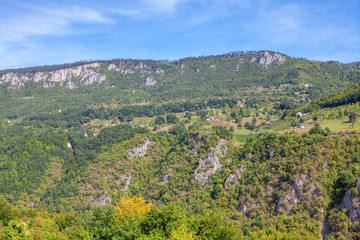 Fototapeta na wymiar Balkans mountains beautiful green scenery 