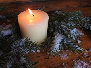 A candle for Christmas