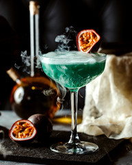 nice drink in a glass with bubbles
