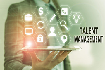 Handwriting text Talent Management. Conceptual photo anticipation of required huanalysis capital for an organization