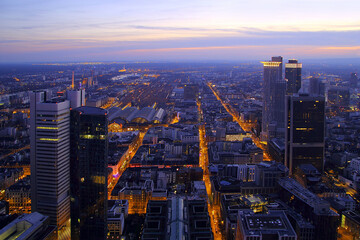 Fototapeta premium Frankfurt Dämmerung