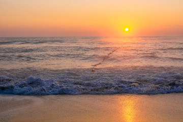 Dawn by the sea