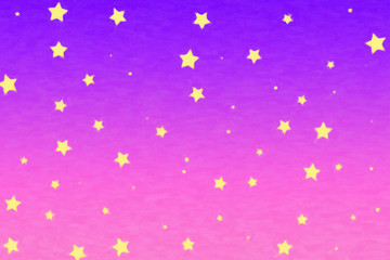 Yellow stars background on blue background