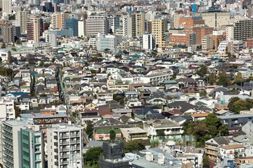 Tokyo City view from Bunkyo Observation Deck