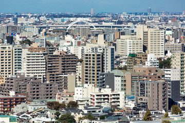 Fototapeta premium Tokyo City view from Bunkyo Observation Deck