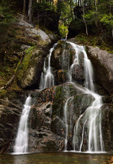 Moss Glen Falls Natural Area on Highway 100 Granville Vermont in the Fall