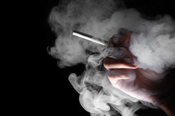 Smoke black &white for background