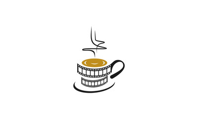coffee movie logo icon vector - 306206584