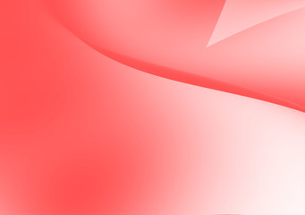 Illustration, red and white background. Curved wavy surface, with wide  lines.