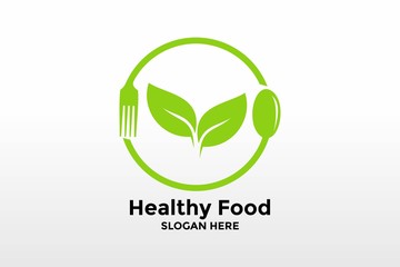 Healthy Food logo icon , Healthy food logo template vector